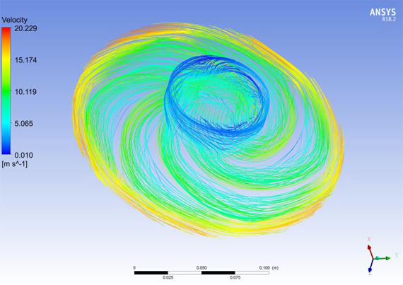 Создано новое рабочее колесо в BladeGen с использованием Turbogrid для корректного построения расчетной сетки.