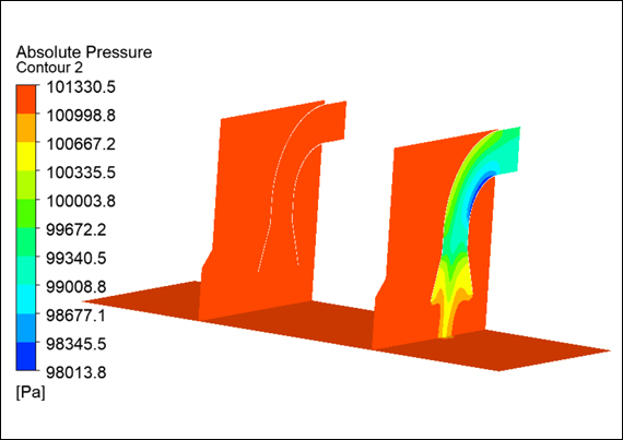 Линии тока скоростей в новом рабочем колесе3