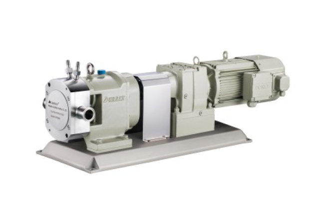 Роторно-лопастной насос с паровой рубашкой