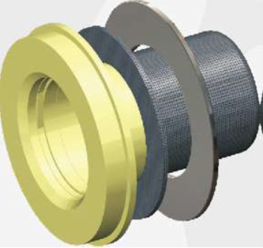 Двухкожуховая конструкция с цельным первичным кожухом, выполненным из термопластичных материалов — стекловолокномодифицированного полипропилена (GFR PP) или углеродноволокномодифицированного поливинилиденфторида (CFR PVDF). Потери на вихревые токи отсутствуют — нулевые магнитные потери, отсутствие бесполезных тепловыделений.