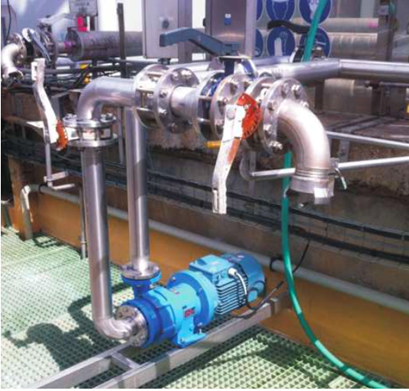 Насос C MAG-PL80 применяется для разгрузки автоцистерн с серной кислотой концентрацией 96 %.