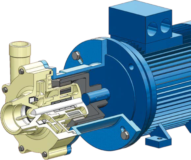 Разрез насоса