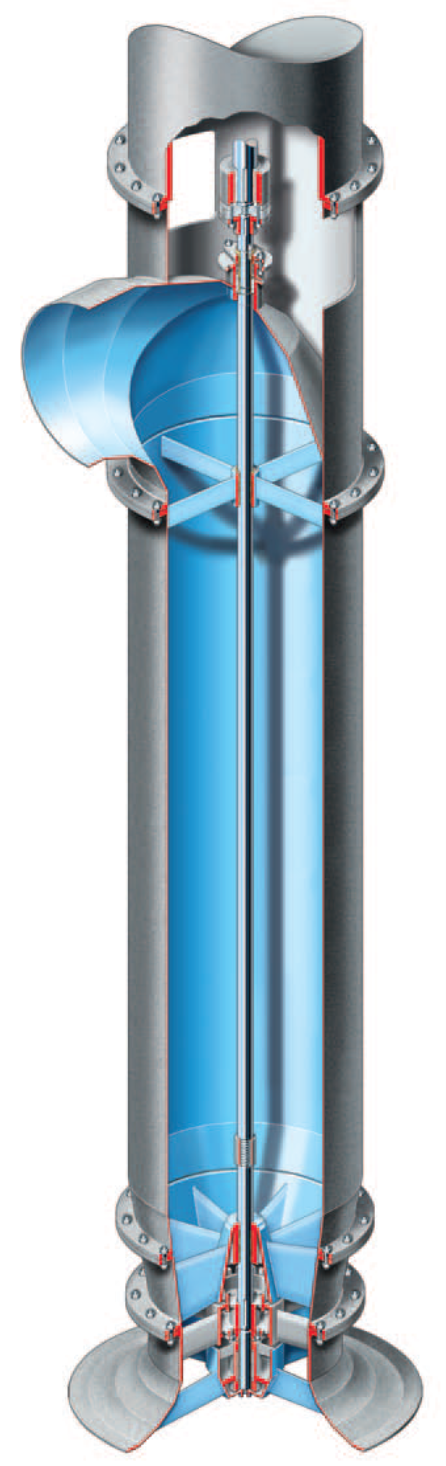 Сварной напорный оголовок и проточная часть